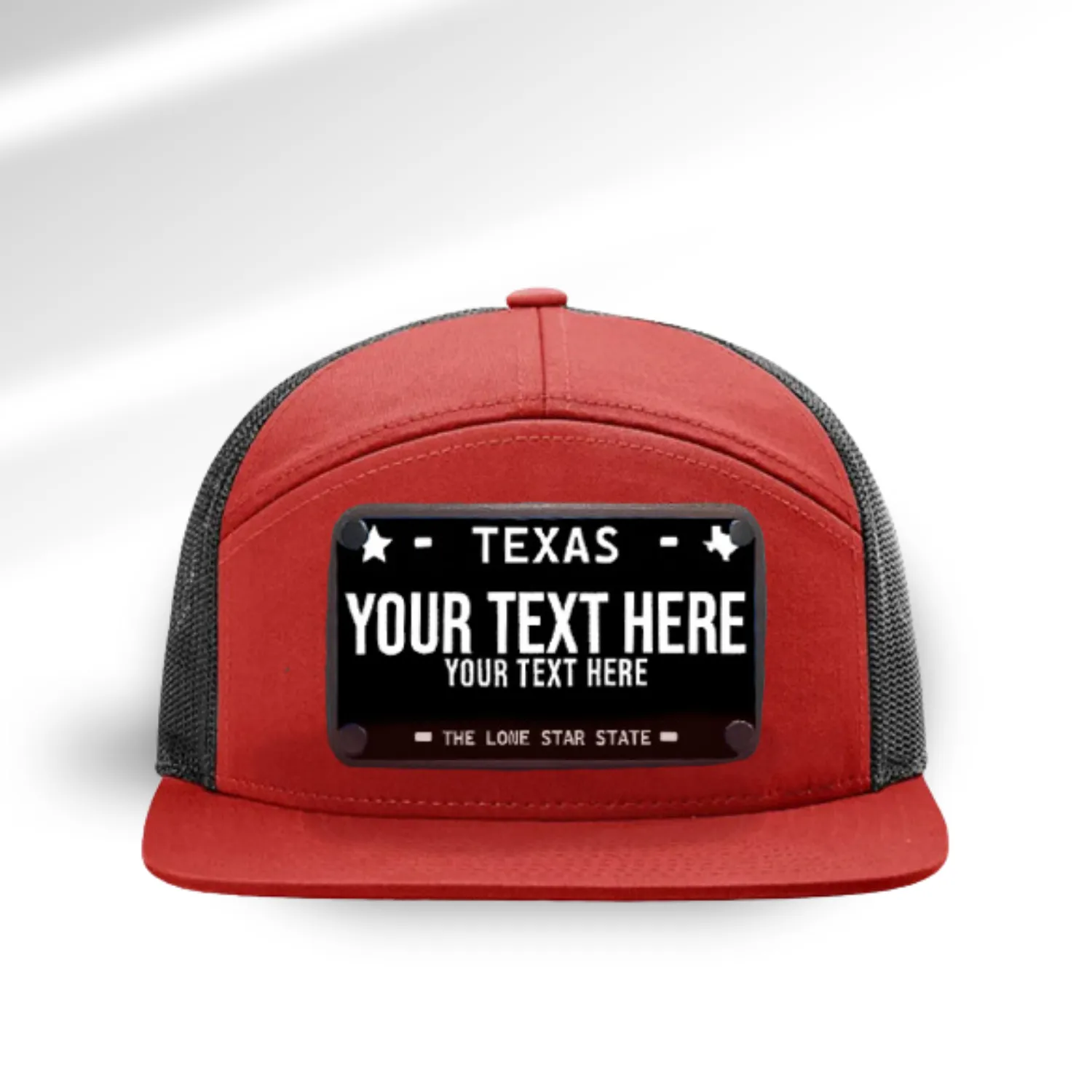 Texas Black License Plate Hats