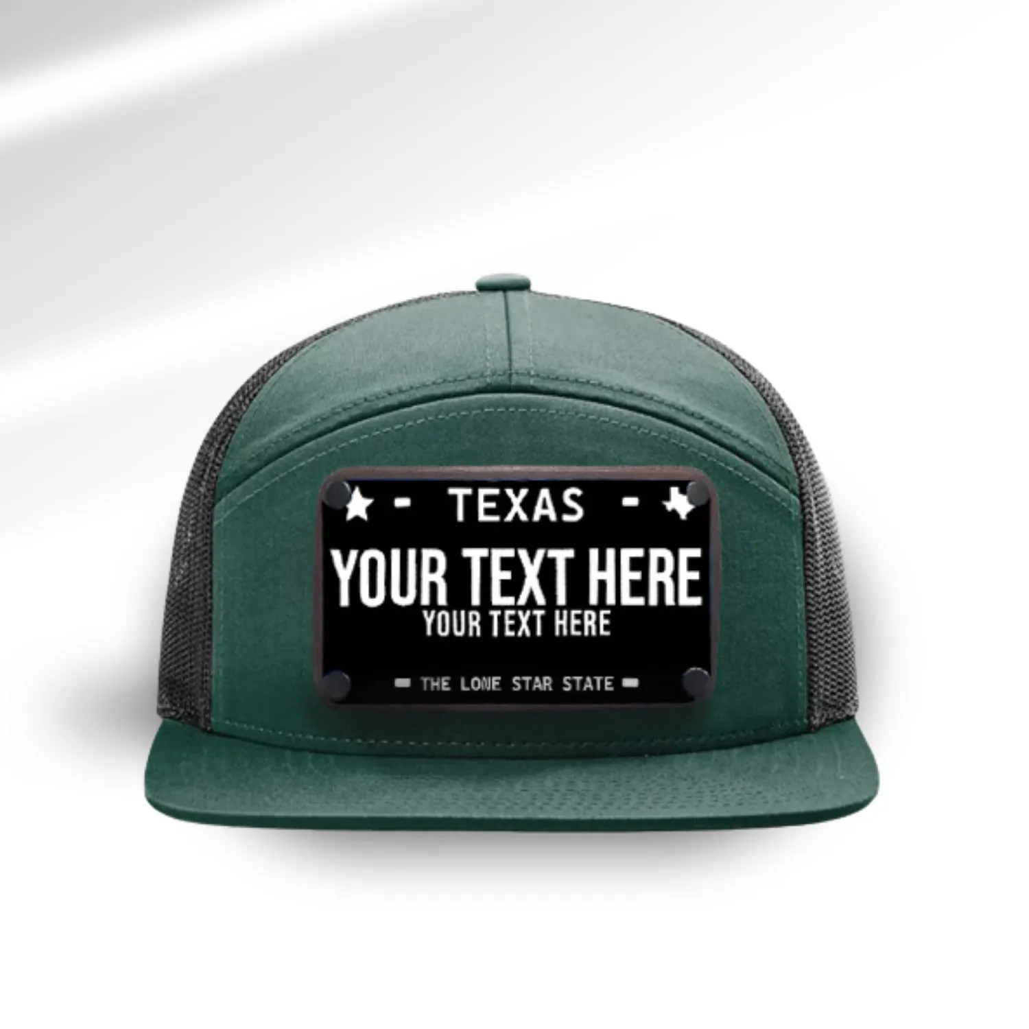 Texas Black License Plate Hats