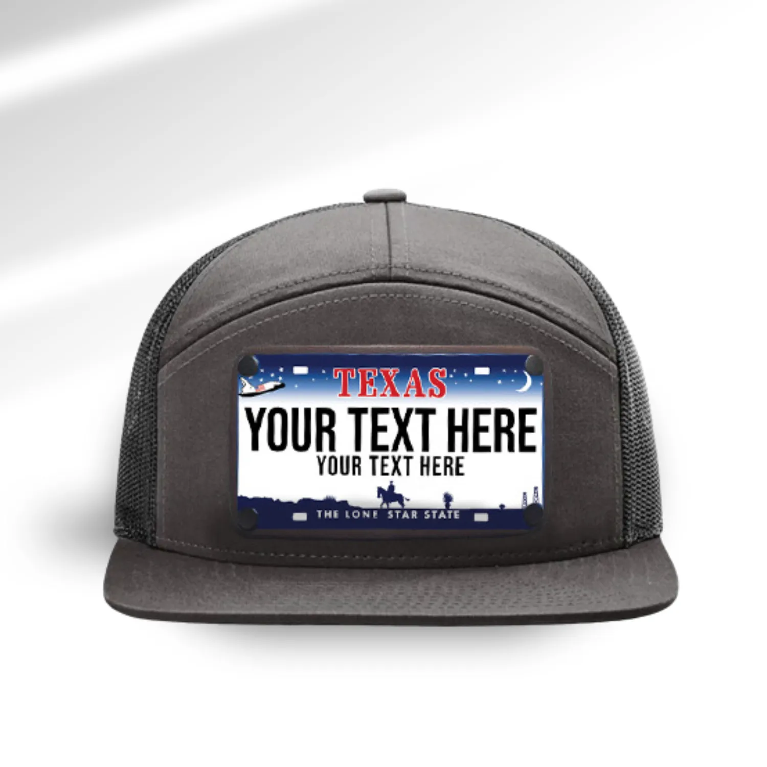 Texas Blue License Plate Hats