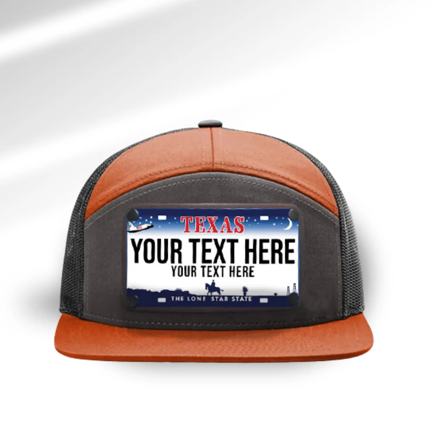 Texas Blue License Plate Hats