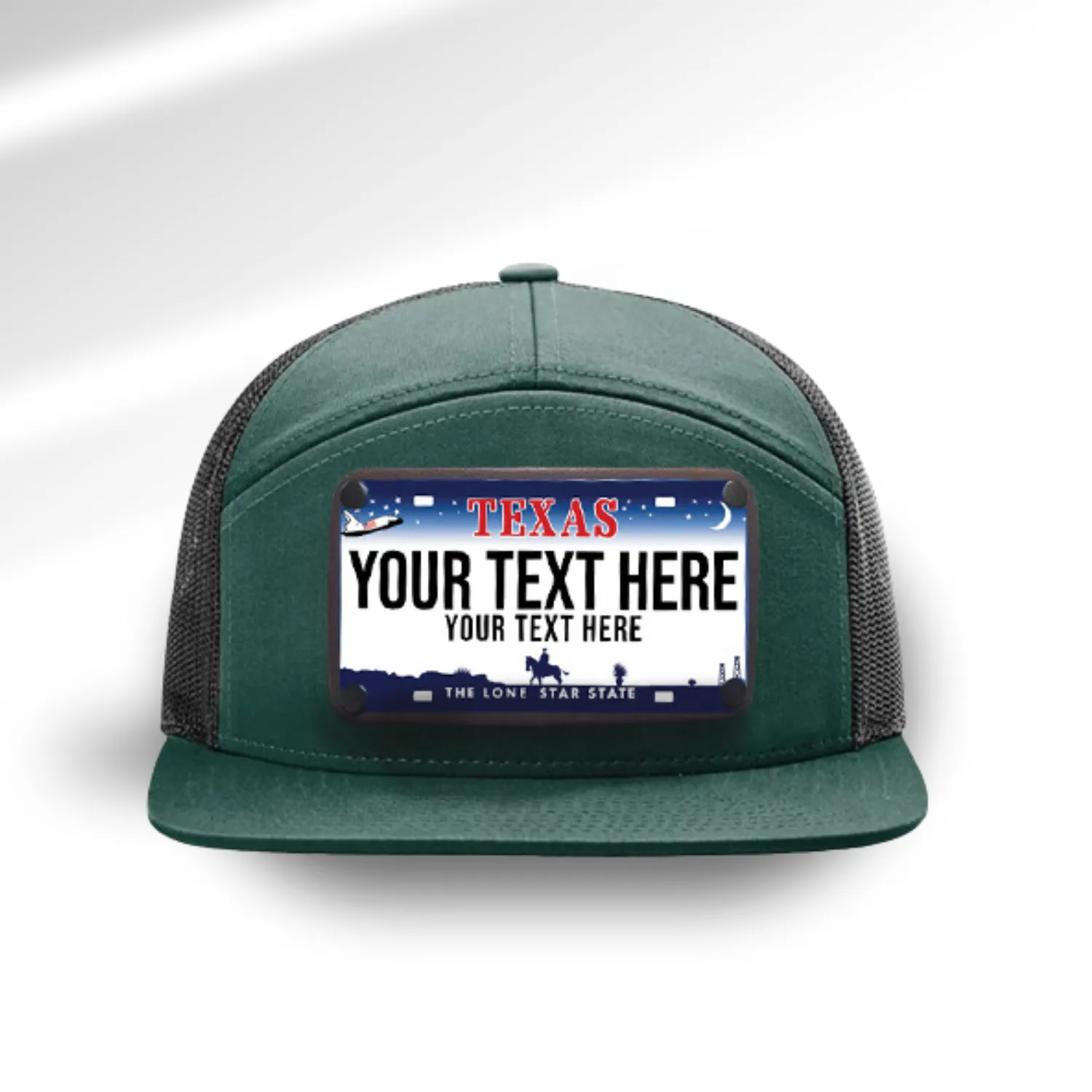 Texas Blue License Plate Hats