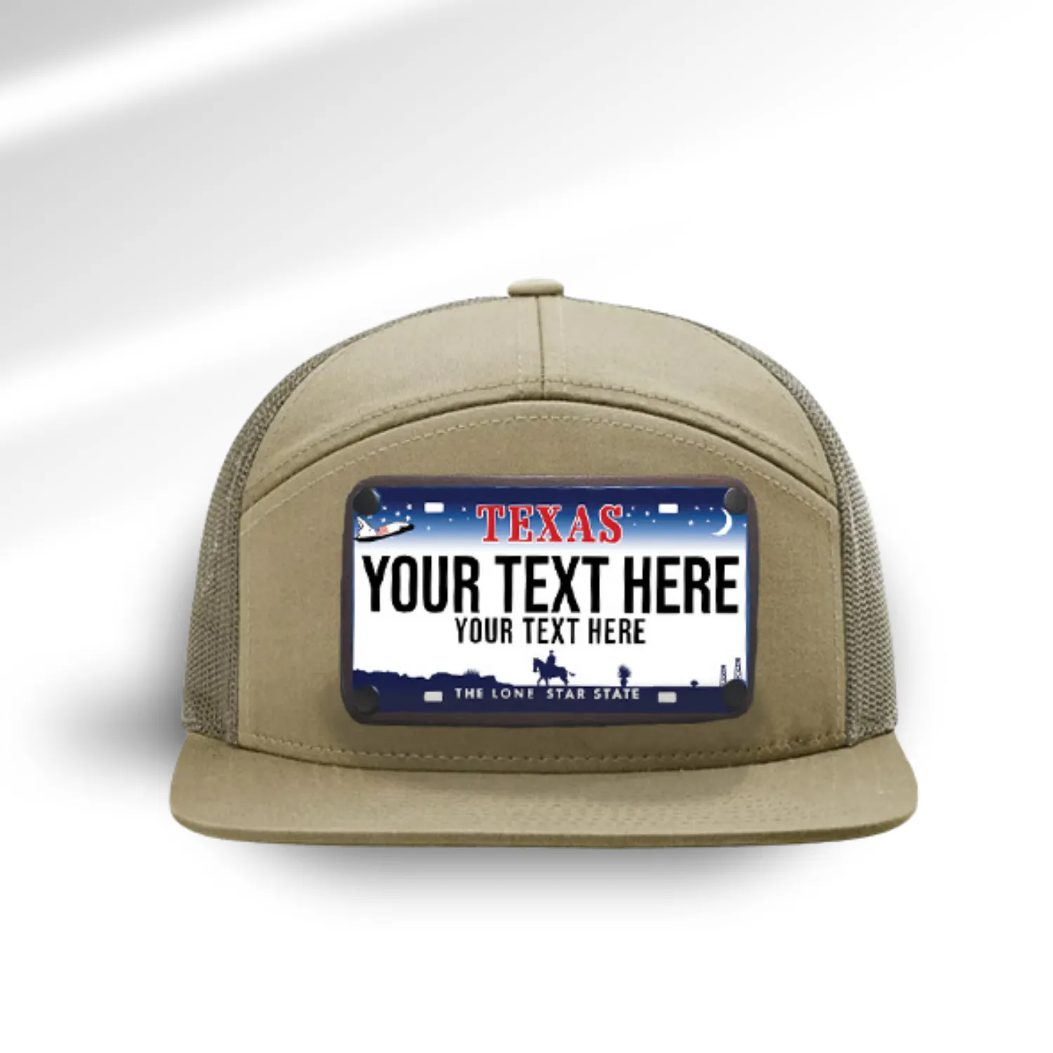 Texas Blue License Plate Hats