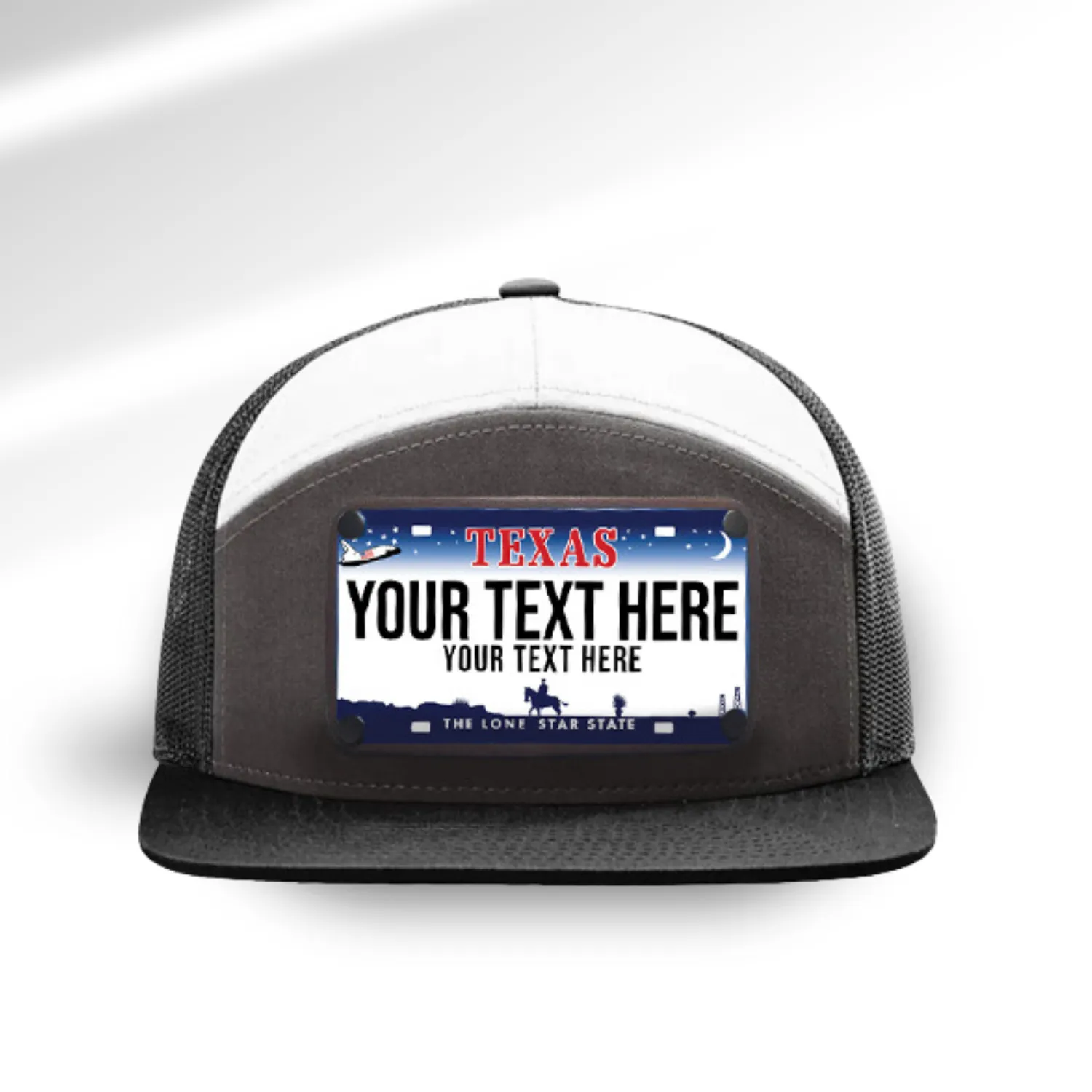 Texas Blue License Plate Hats