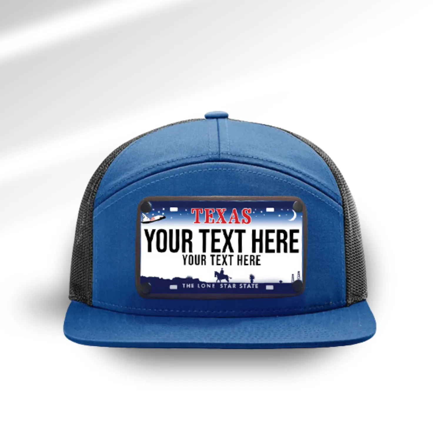 Texas Blue License Plate Hats