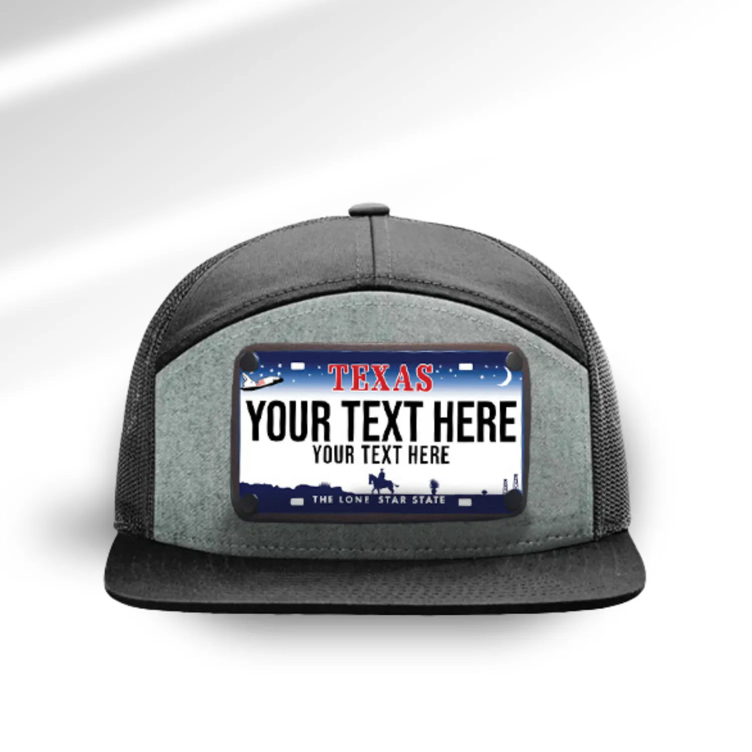 Texas Blue License Plate Hats