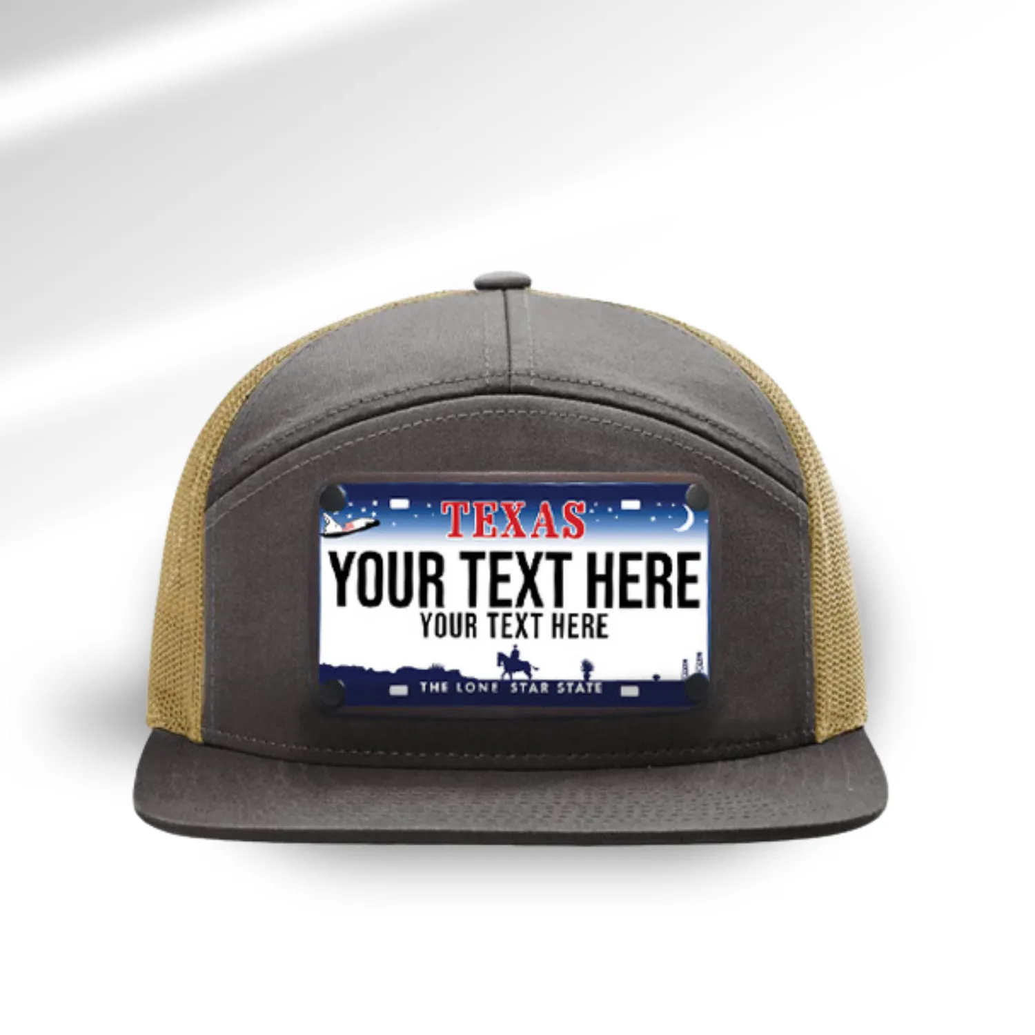 Texas Blue License Plate Hats