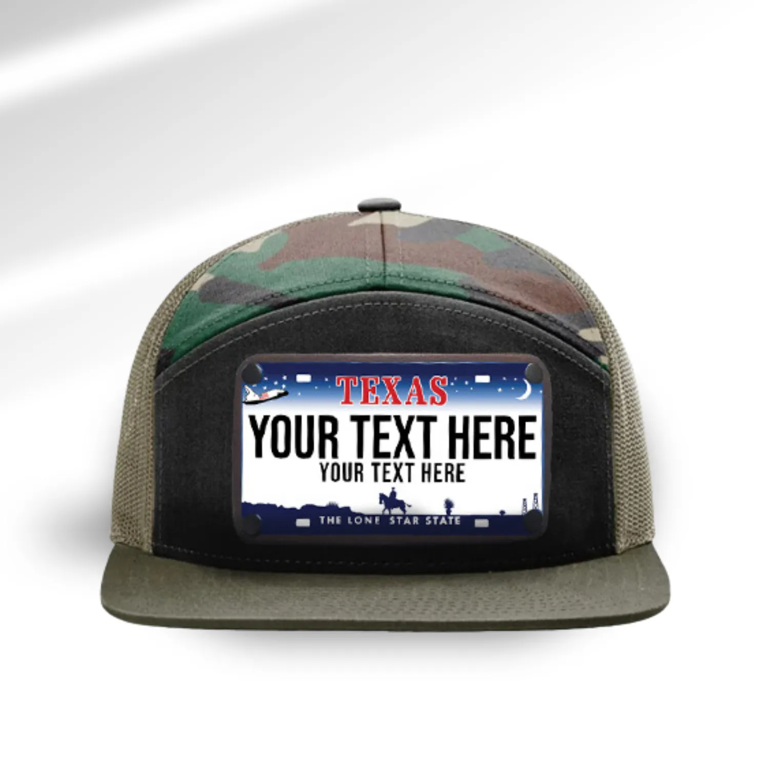 Texas Blue License Plate Hats