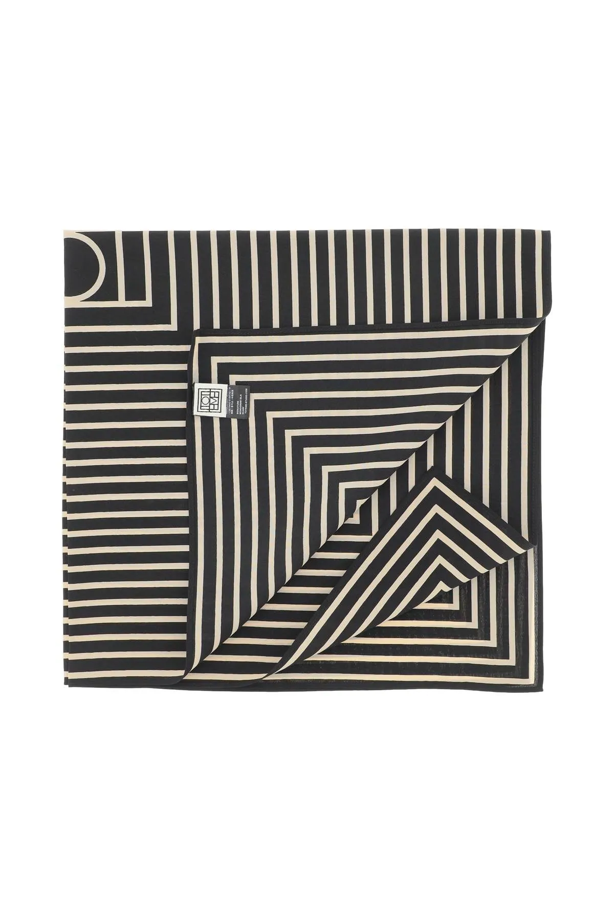 Toteme silk signature monogram scarf