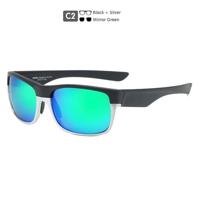 TR90 145mm Lens Width Coated Polarized Sunglasses for Men Women