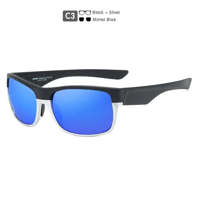 TR90 145mm Lens Width Coated Polarized Sunglasses for Men Women