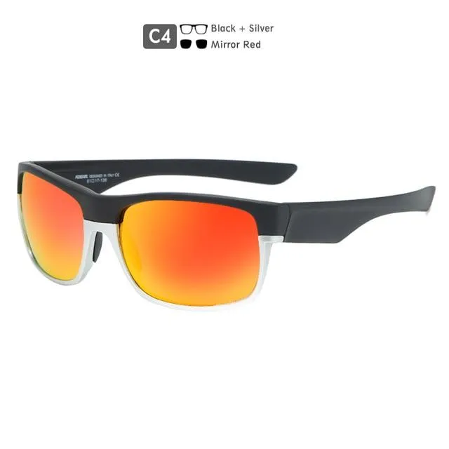 TR90 145mm Lens Width Coated Polarized Sunglasses for Men Women