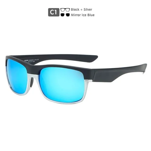 TR90 145mm Lens Width Coated Polarized Sunglasses for Men Women