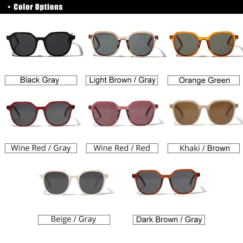 Women's Vintage Plastic Designer Goggles Retro Sunglasses with UV400 Lens