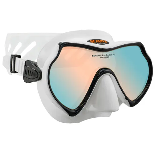 XS Scuba Eagleye RayBlocker Snorkeling Mask, White SMA975WH