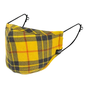 YELLOW PLAID MHRS MASK